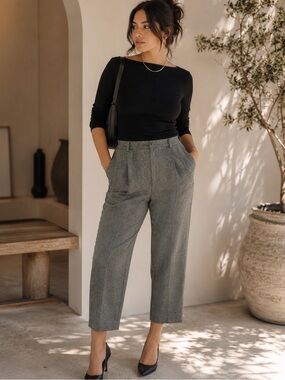 Evan-Picone Women's Dress Pants Size 14 Gray Tailored
Career Pants